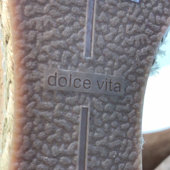 Dolce Vita Cognac Leather Wedge Sandals • Women's US 8 - Picture 12 of 13